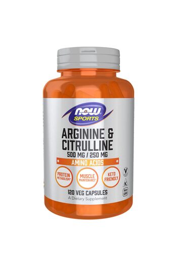 Now Foods Arginine & Citrulline Veg Capsules, 120 count