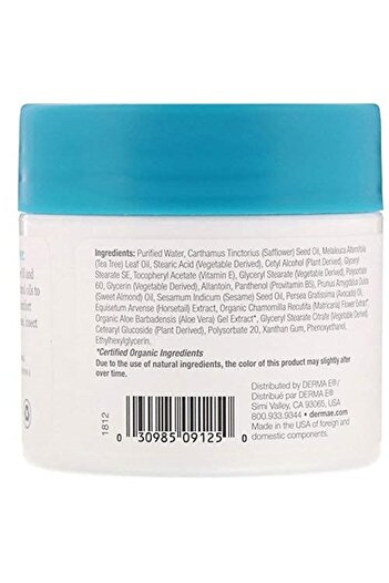 DERMA E Tea Tree and Vitamin E Relief Cream, Pack of 2
