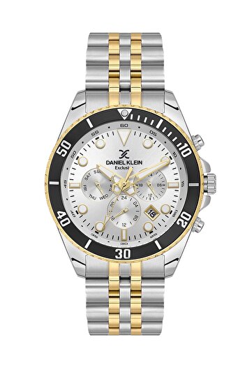 Daniel Klein Dk.3.10033-4 Exclusive All Functions Active Steel Case Steel Cord 5 Atm Water Resistant