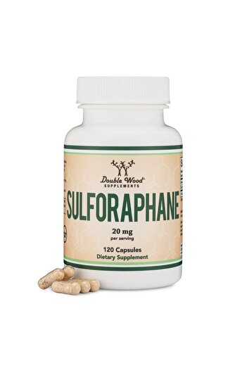 Double Wood Supplements Sulforaphane Supplement - 20mg (120 Caps) Broccoli Extract, Vegan by Double Wood