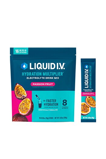 Liquid I.V. ® Hydration Multiplier - Passion Fruit | Electrolyte Powder Drink Mix | 1 Pack (16 Servings)