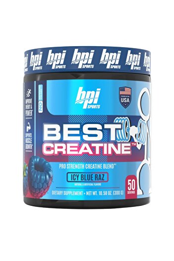 BPI SPORTS Best Creatine - 6 Advanced Forms - Muscle Building & Recovery - Icy Blue Raz, 50 Servings