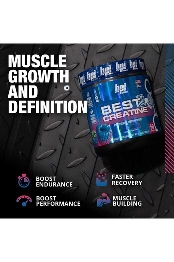BPI SPORTS Best Creatine - 6 Advanced Forms - Muscle Building & Recovery - Icy Blue Raz, 50 Servings