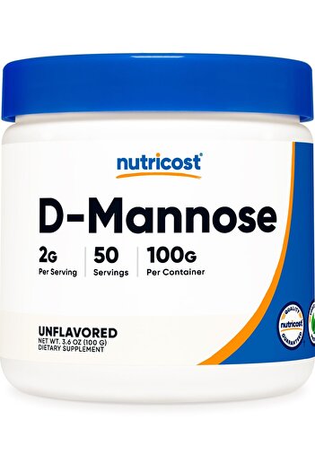 Nutricost D-Mannose Powder 100 Grams (50 Servings) - Non-GMO and Gluten Free