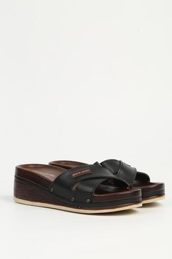 Pierre Cardin Black Women's Slippers Pc-7419
