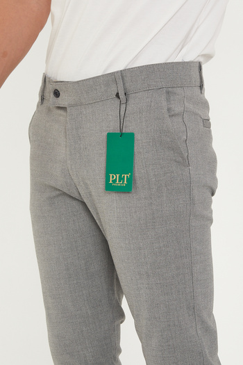 Zoom King New Season Men's Smoked Color Quality Flexible Ankle Length Fabric Trousers
