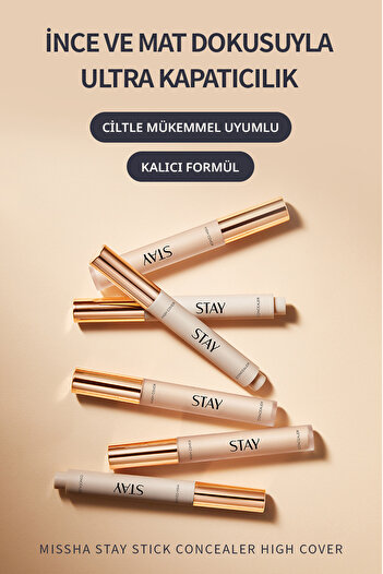 Missha Yüksek Kapatıcı ve Uzun süre Kalıcı Stick Concealer Stay Stick Concealer High Cover 23(Sand)