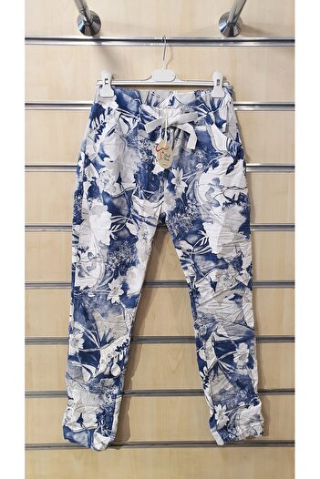 Park Moda Tie Dye Leaf Pattern Italian Trousers |   Trendbysena