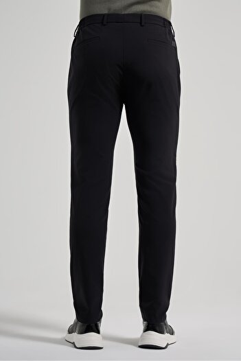 İmza Siyah Esnek Yandan Cepli Casual Slim Fit Jogger Pantolon 1003250118