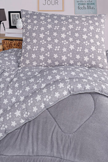 Eponj Home Single Comfort Set New Generation Wellsoft Quilted 2 Piece Stern A.Gray
