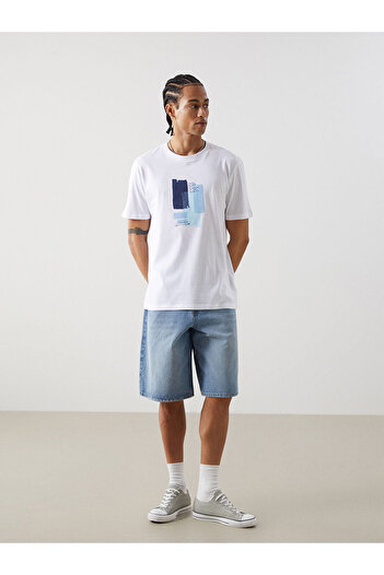 LC Waikiki Crew Neck Printed Combed Cotton Men's T-Shirt