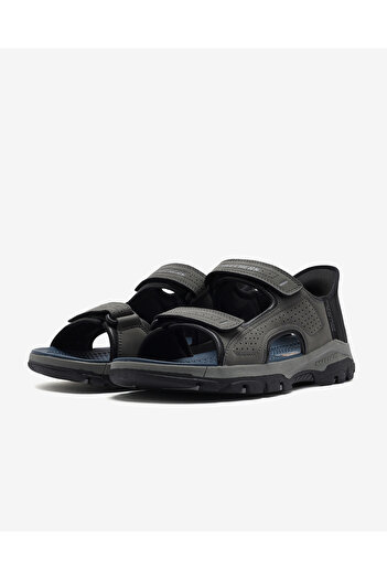 SKECHERS Tresmen - Reece Erkek Gri Sandalet 205289 Char