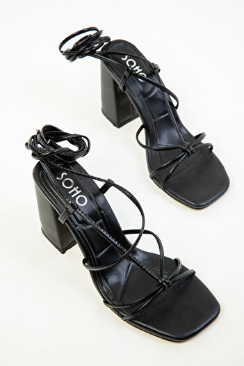 SOHO Black Women's Classic Heeled Shoes 20324