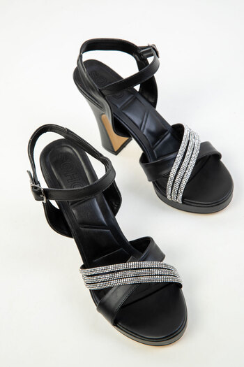 SOHO Black Women's Classic Heeled Shoes 20319