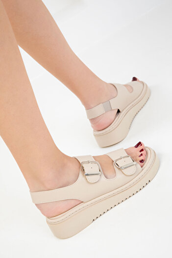 SOHO Beige Women's Sandals 20336