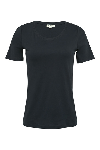 s.Oliver Interlock Jersey - Στρογγυλή λαιμόκοψη, Casual Style, Μαλακό Υλικό