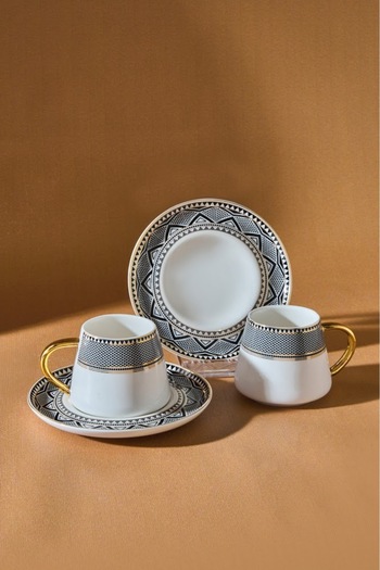 Karaca Globe Kaffeetassen-Set für 2 Personen, 80 ml