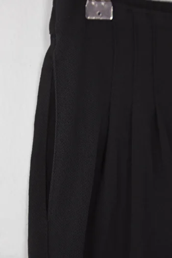 TRENDYOLKIDS Black Girl 100% Cotton Basic Wide Leg Knitted Pants Tkdss25Pl00003