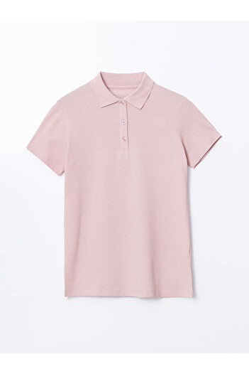 LC Waikiki Γυναικείο T-Shirt XSIDE Pink Polo Neck Pique