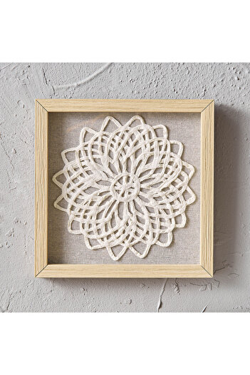 erorex لوحة فنية جدارية بإطار زجاجي عضوي من Walmer - 22x1.8x22 سم