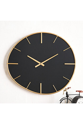 erorex Emir Metal Modern Wall Clock - 59x4x53 cm