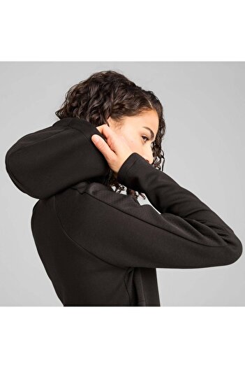 Puma 681670-01 Evostripe Full-Zip Hoodie Eşofman Üstü Kadın Ceket SİYAH