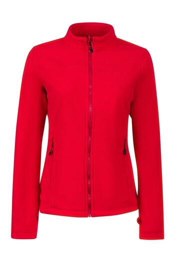 2AS Women's Red Thin Fleece Sweatshirt Full Zip