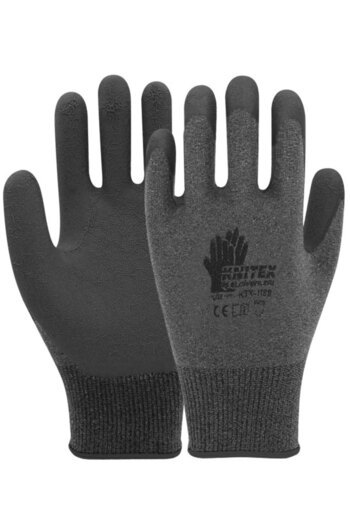 SİHİRLİ AYAKLAR Dark Gray Melted Work Gloves Labor Gloves Construction Garden Gloves No:10 XL