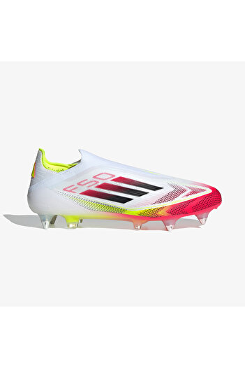 adidas F50 Elite Laceless Soft Ground Men's White Turf Soccer Shoes