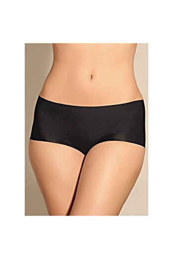 Magic Form Boxer scurt negru pentru femei, fără cusături, tăiat cu laser 753