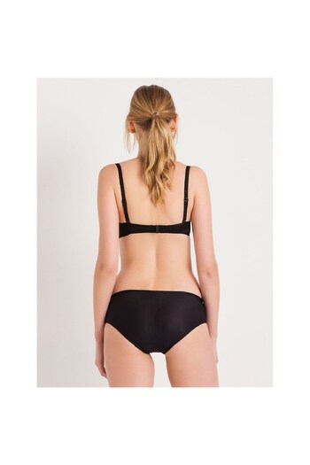 Magic Form 285 High Waist Panties with Laced Front - Black
