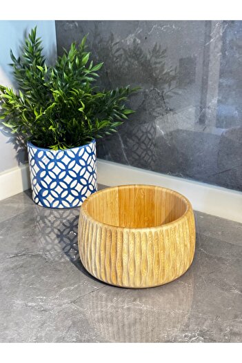 Janset Bamboo Bowl Bowl - Salad, Chips, Appetizer, Bread and Fruit Presents