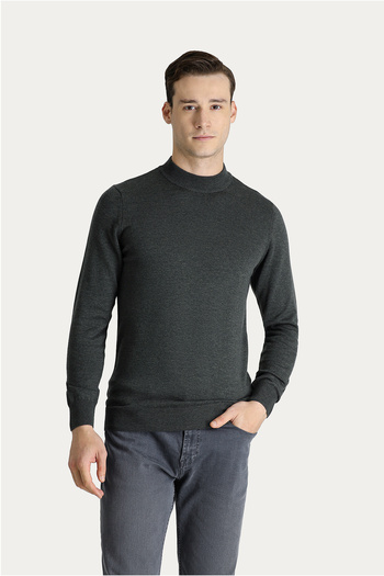 Kiğılı Cotton Knitwear Bato Collar Regular Fit Sweater