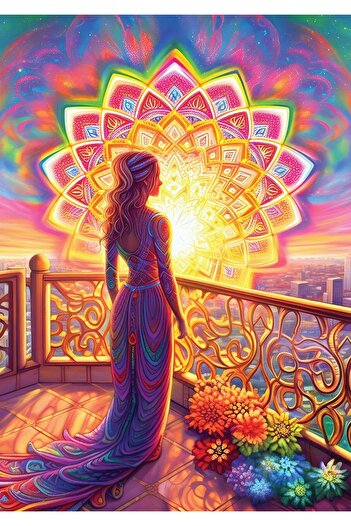 Art Puzzle Flower of Life 1000 Piece Puzzle