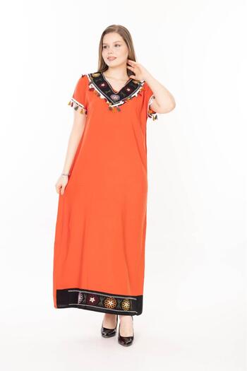mervemoda Women Short Sleeve Summer Long Dress