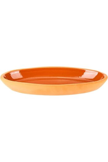 AKDC Oval 15Cm X 28Cm X 4Cm Clay Colour
