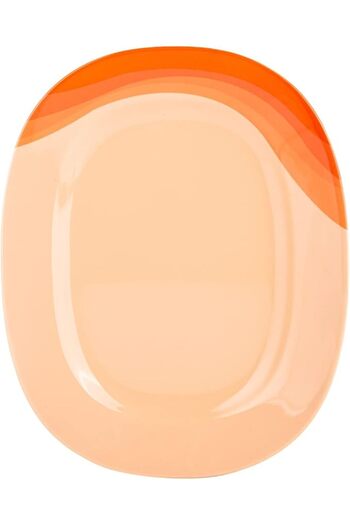 AKDC M/Mine Oval Plate L(29cm) xW(36cm) xH(3cm) Orange