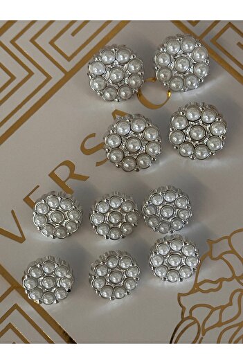 ODDA TASARIM ATÖLYESİ Pearl flower model design blazer button set