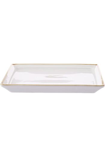 AKDC Sqr Plate Ivory Mocha 18Cm X 18Cm X 2Cm Ivory Mocha