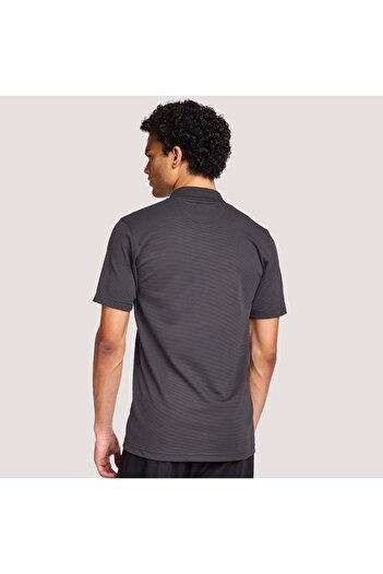 Lescon Men's short sleeve polo collar t-shirt 1275-25b - anthracite - s