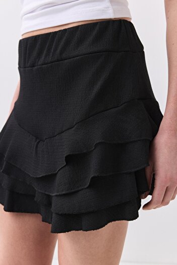 Trendiz Mykonos Black Women's Skirt - Model 3011
