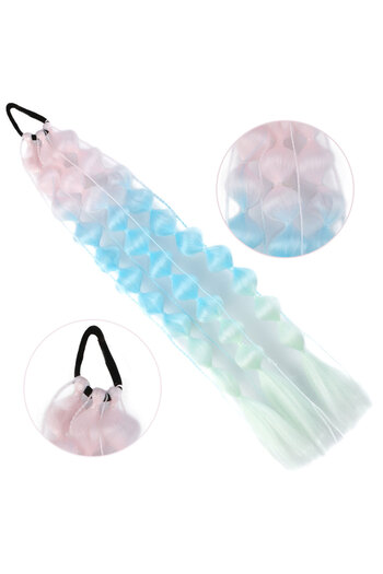 KONAK PERUK Balloon Braided Elastic Ponytail - Acm08