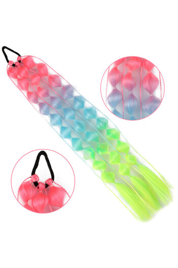 KONAK PERUK Balloon Braided Elastic Ponytail - Acm13