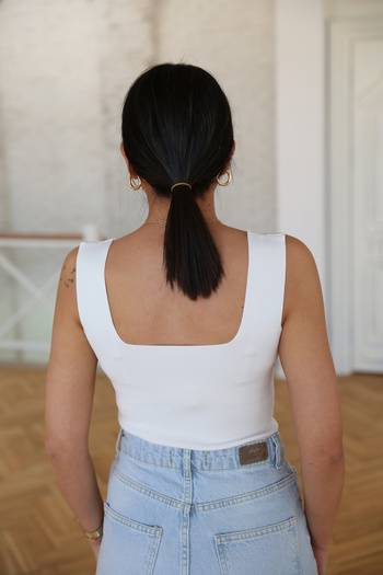zeynstore Γυναικείο εσώρουχο με τετράγωνο γιακά με εξαιρετικά μαλακή υφή