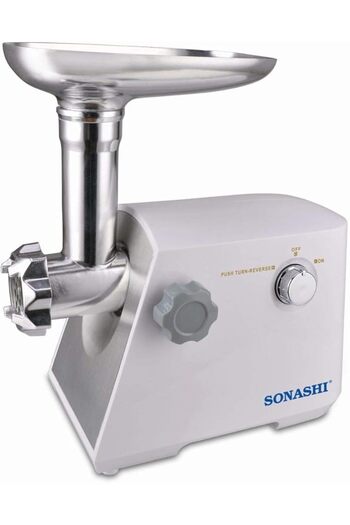 sonashi Reverse Function Meat Grinder - Smg-022, White"Min 1 year manufacturer warranty"