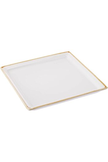 AKDC Sqr Plate Ivory Mocha 18Cm X 18Cm X 2Cm Ivory Mocha