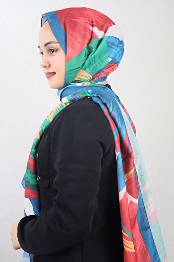 Emproyal Patterned Natural Silk Shawl - Pattern-10 - Color-03