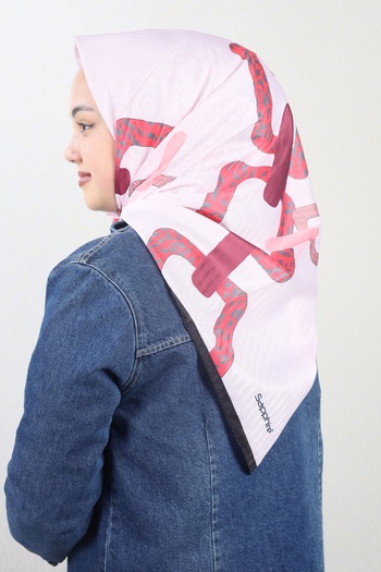 SAPPHIRE Patterned Tivil Scarf - Pattern-01 - Color-08