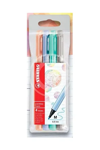 Stabilo Pointmax 4 Pack Pastel Color 488-402 /