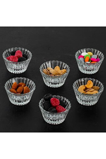 KAVEH Sadaf 12 Pieces Glass Turkish Delight Presentation Bowl